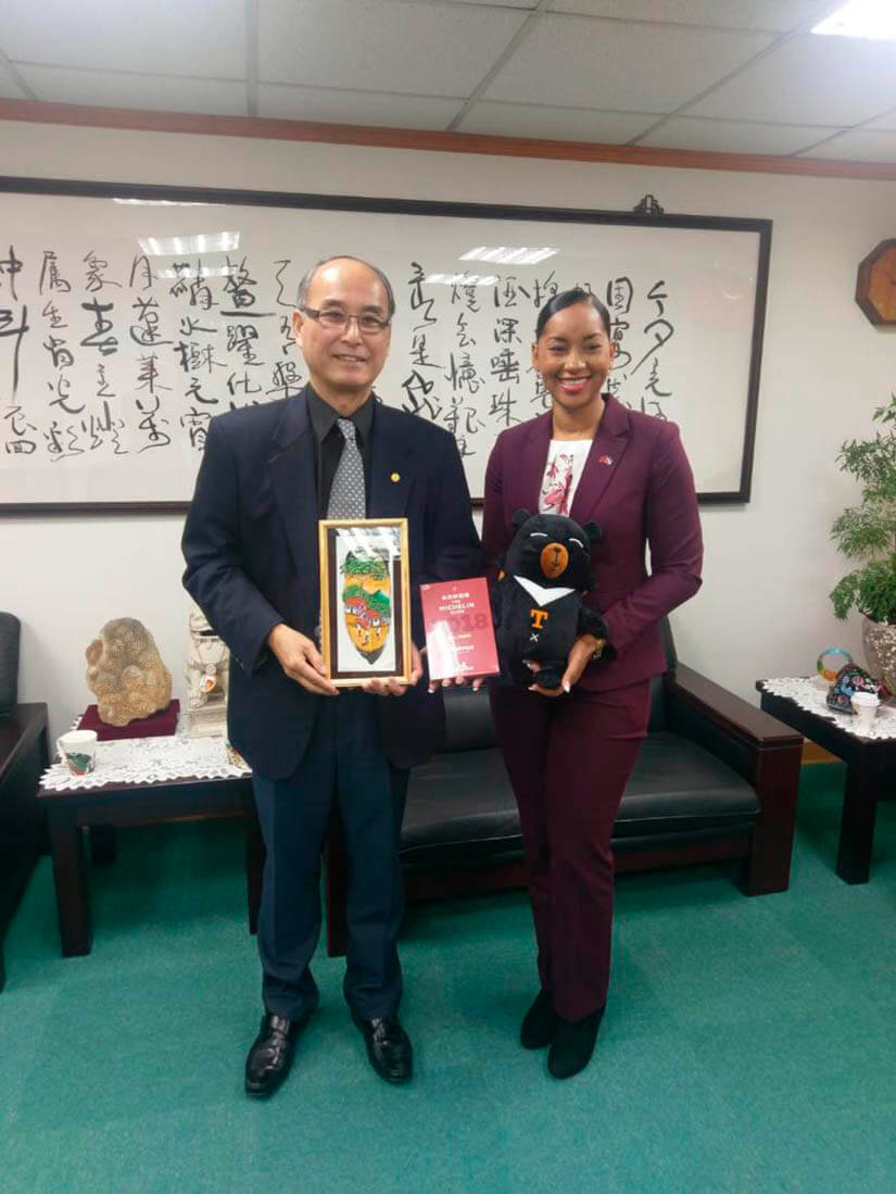 codirectora de INTUR, compañera Anasha Campbell, sostuvo un encuentro con el Director de Turismo de Taiwán, señor Erick Lin